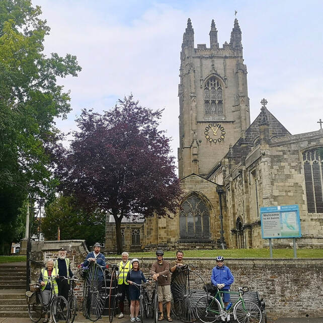Seven churches ride around Driffield. 